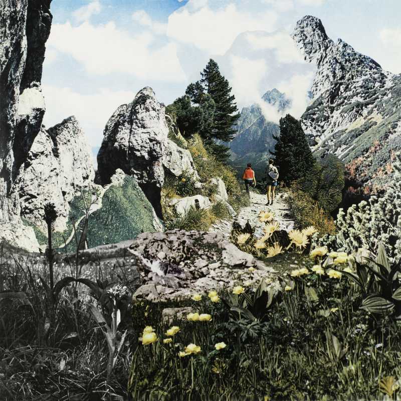 Fortdauernde Wanderung, 2005, Collage